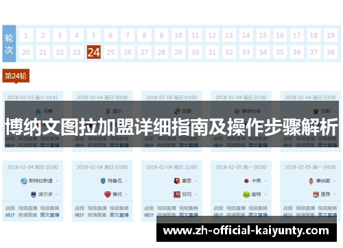 博纳文图拉加盟详细指南及操作步骤解析